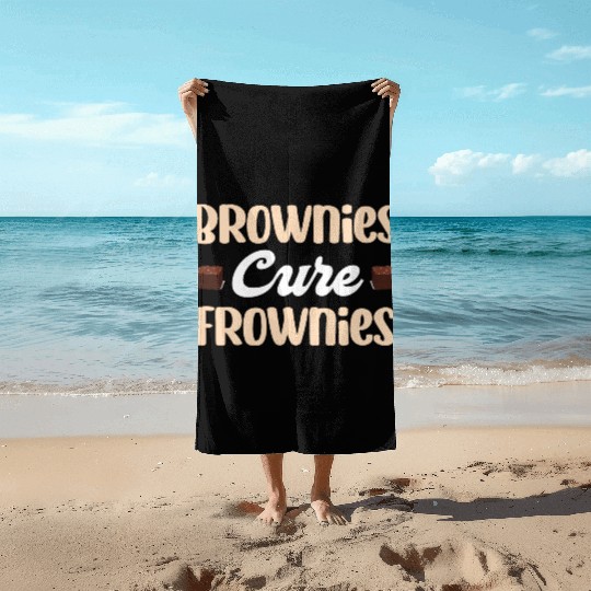 Brownies Cure Frownies Fudge Cookie Marshmallow Beach Towels