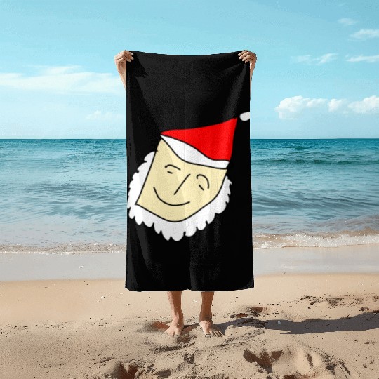 Cartoon Santa Beach Towels