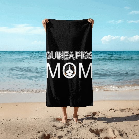 Guinea Pig Mom Bestie In My World Beach Towels