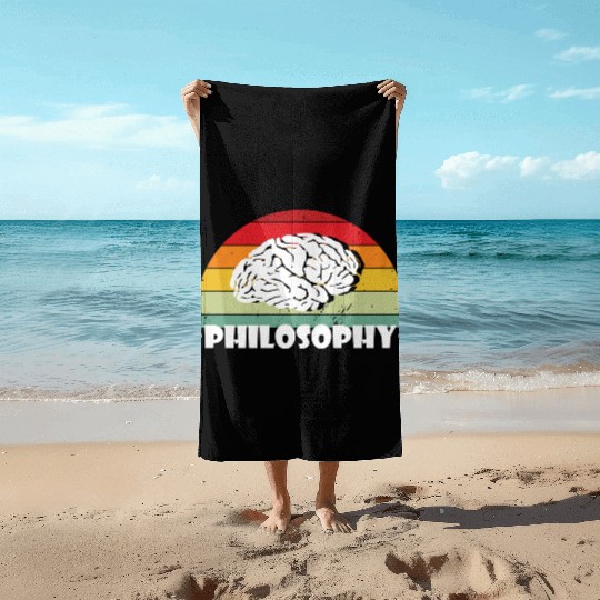 Philosophy Use Your Brain Beach Towels