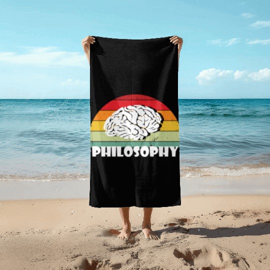 Philosophy Use Your Brain Beach Towels
