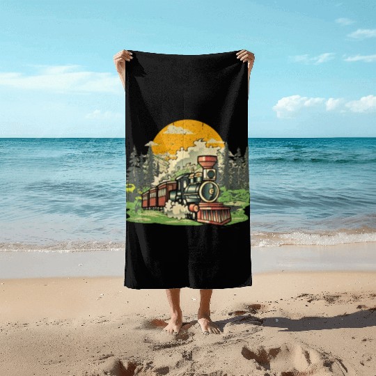 Christmas North Pole Polar Express All Abroad Xmas Beach Towels