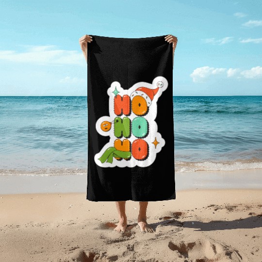 Have a holly jolly christmas Beach Towels