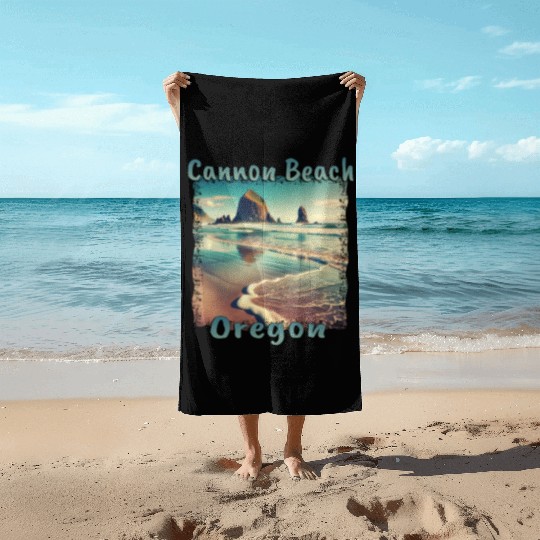 Cannon Beach, Oregon, USA - Relaxing Seaside Beach Towels