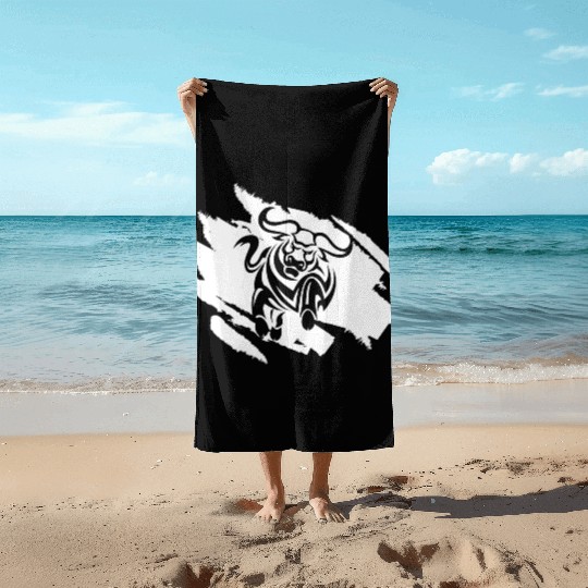 Bull Rodeo Riding Lover Love Strong Spain Bully Beach Towels