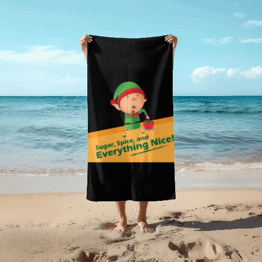 Elf Diet - Christmas Beach Towels