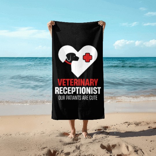 Veterinary Receptionist Multitasking Zookeeper Beach Towels
