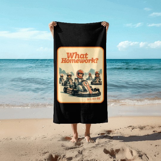 What Homework? It’s Race Day! Beach Towels
