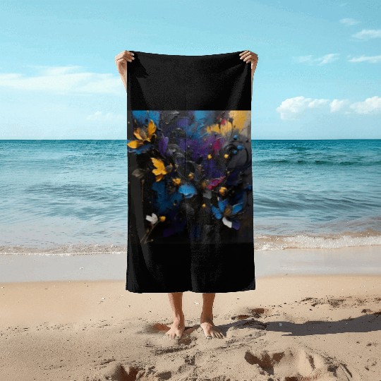 Abstract painting Beach Towels