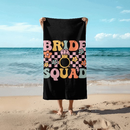 Groovy Bridal Party Bachelorette Party Beach Towels