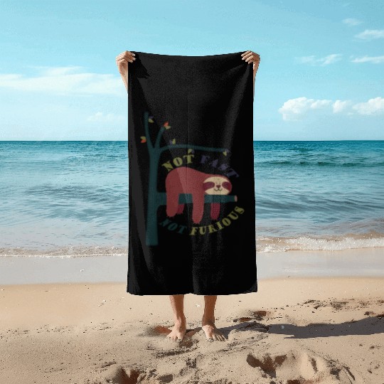 Not fast, not furious, and lightweight Beach Towels