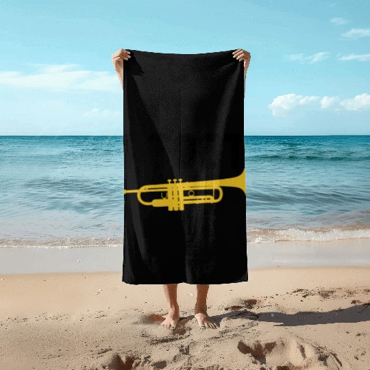 I Toot Funny Jazz Trumpet Player Jazz School Band Beach Towels