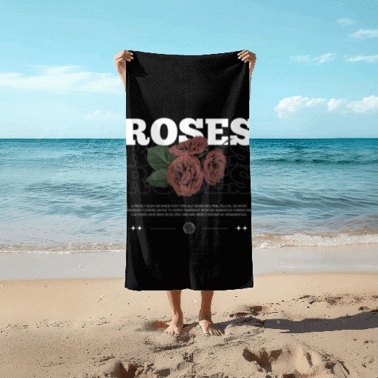 Roses Streetwear for Women Beach Towels