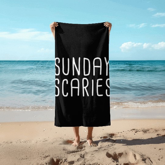 Sunday Scaries Lazy Meme Dreading Monday Sad Mood Beach Towels