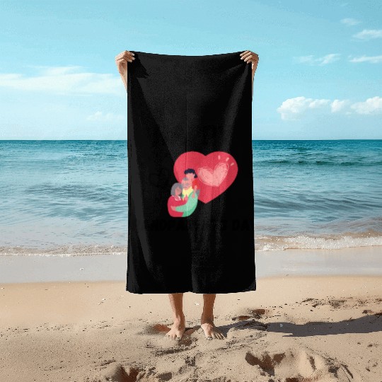 Happy Grandparents Day Beach Towels