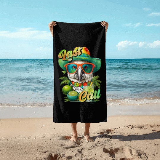 Last call Cocktails Bartender Parties Parrot Beach Towels