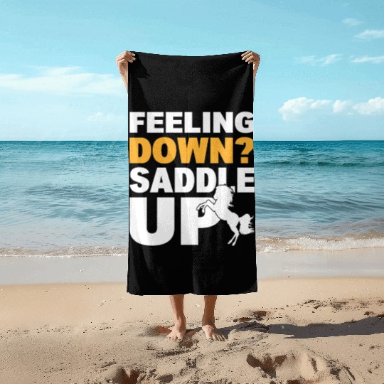 Equestrian Riding Riding Instructor Beach Towels