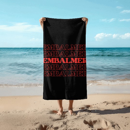 Embalmer Mortician Funeral Director Undertake Beach Towels