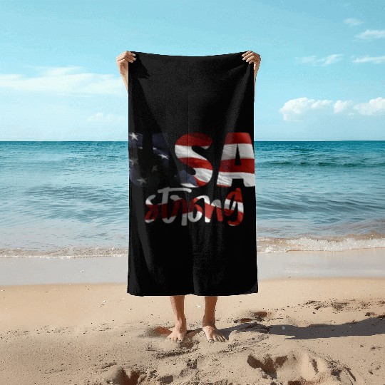 Usa strong Beach Towels
