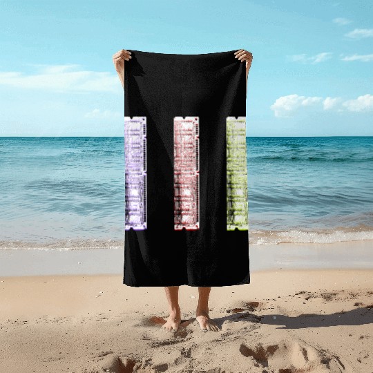 RAM cards clear Beach Towels