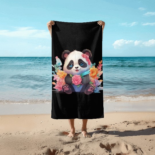 Bamboo Bliss Baby Panda Beach Towels