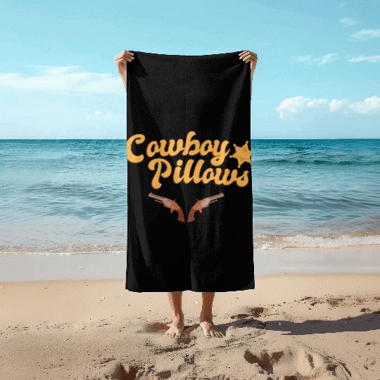Cowboy Pillows Southern Girl Texas Lady Funny Beach Towels