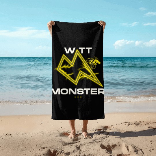 WATT MONSTER Cycling Beach Towels