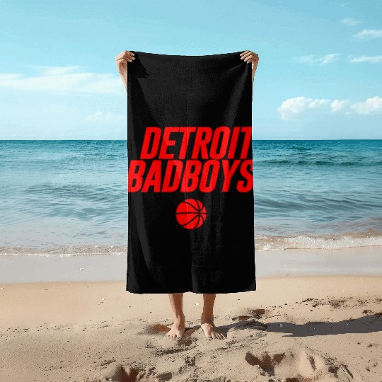 DETROIT BADBOYS GRAPHIC TEES Beach Towels