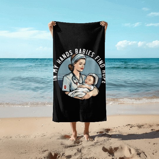 Registered Nurse Medical Medicine Neonatal Nurse Beach Towels