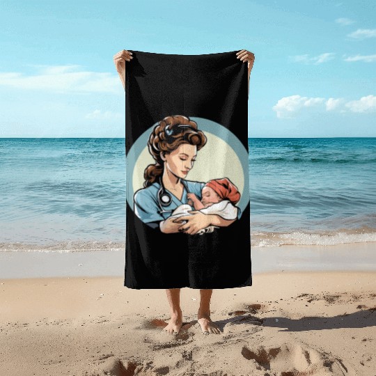 Registered Nurse Medical Medicine Neonatal Nurse Beach Towels