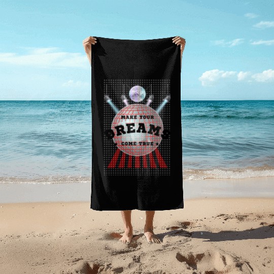 Make Your Dreams Come True with Disco Ball Design Beach Towels