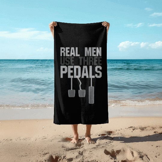 Car Guy Hub Real Use Three Pedals Beach Towels