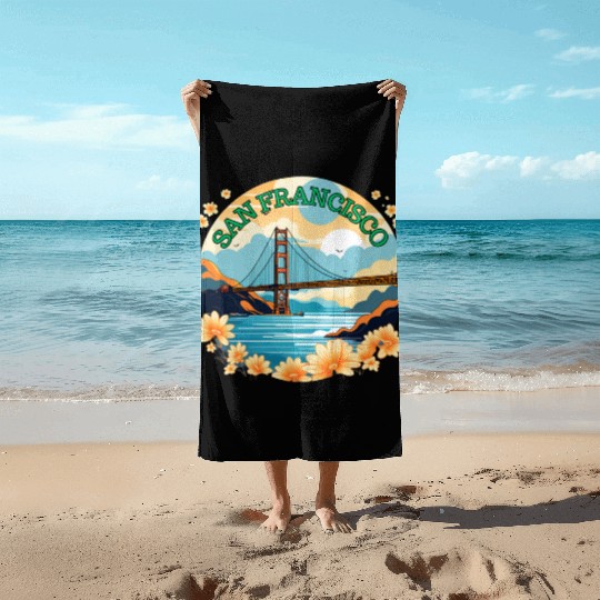 Golden Gate Bridge - San Francisco Beach Towels