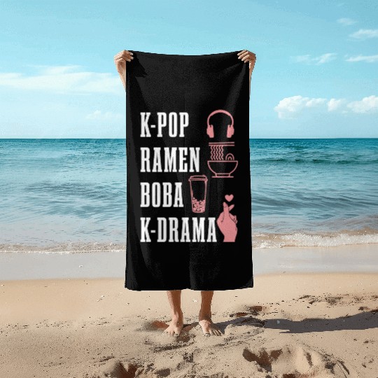 K-Pop Fan Gift Korean Music K-Drama Beach Towels