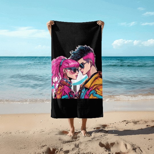 Y2K Fashion Beach Towels