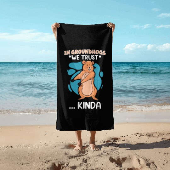 Groundhog Day 2024 Enthusiast February 2nd Beach Towels