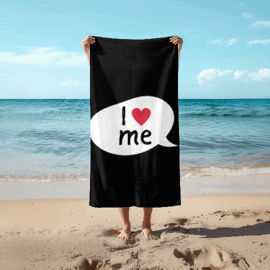 I love me affirmation Beach Towels