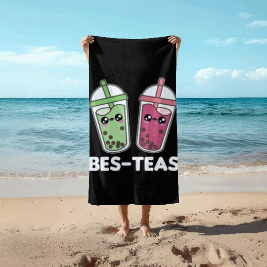 Best-Teas - Bubble Tea Kawaii Boba Tea Love Beach Towels