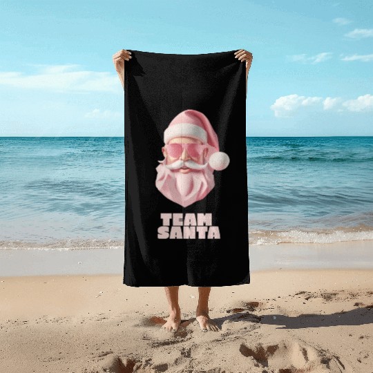 Team Santa Beach Towels