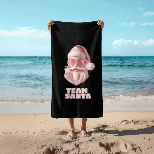 Team Santa Beach Towels