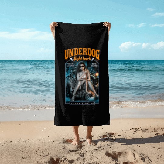 underdog fight back #2 Beach Towels