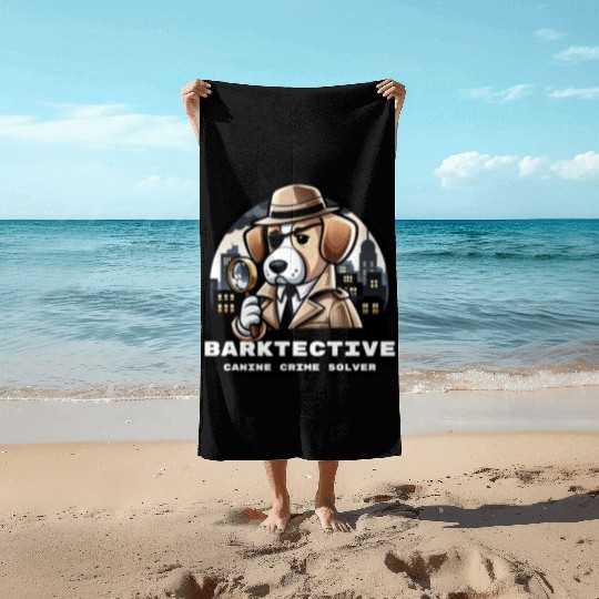 Barktective: Canine Crime Solver Beach Towels