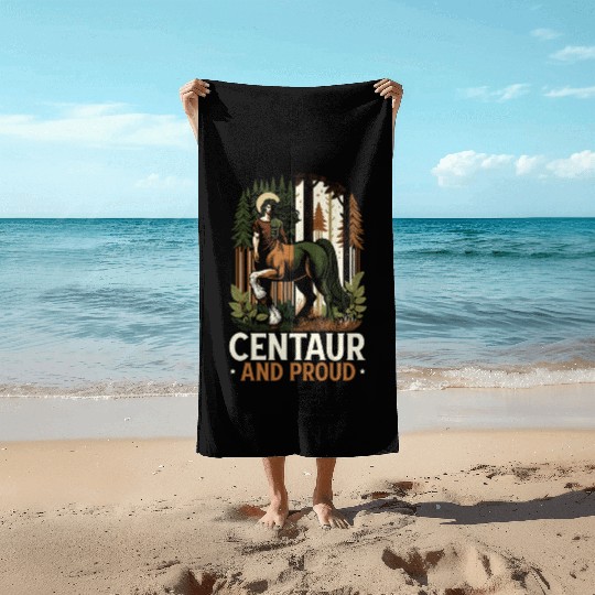 Centaur Mythical Creature Greek Mythology Beach Towels