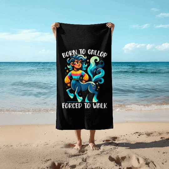 Centaur Mythical Creature Greek Mythology Beach Towels