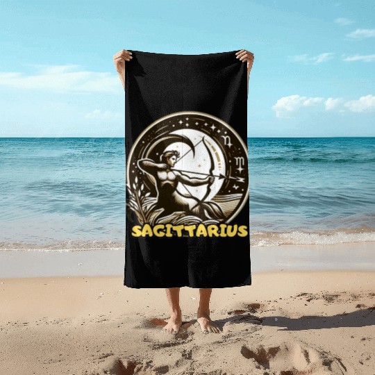 Sagittarius Horoscope Beach Towels