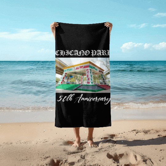 50th anniversary Chicano park Beach Towels