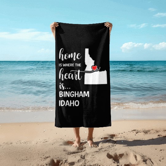 Bingham County Idaho Is Where My Heart Is Cool Beach Towels
