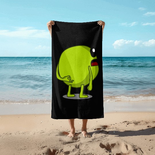 Pea Peas Circle Game Vegan Beach Towels
