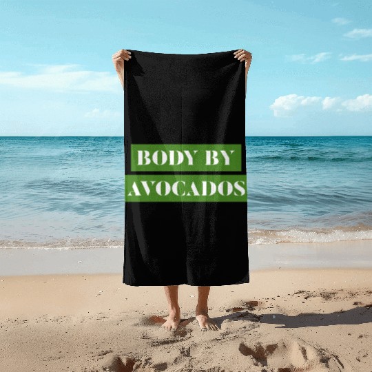 Body by Avocados Avocado Gym Beach Towels