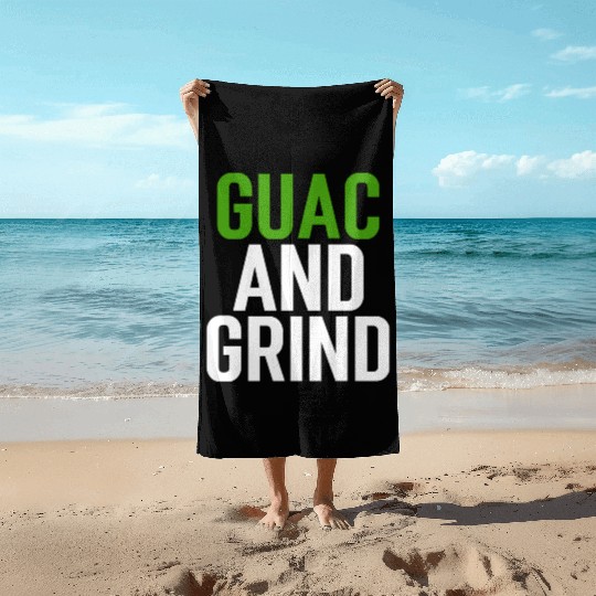 Guac and Grind Avocado Gym Beach Towels